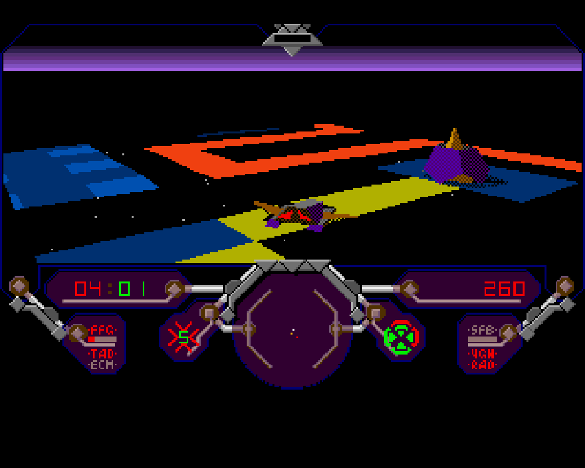 Simulcra screenshot - Amiga - Laser fences
